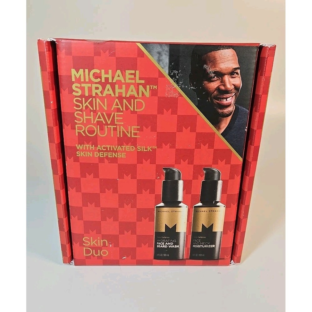 Michael Strahan Skin Duo Skin & Shave Routine Face Beard Wash & Moisturizer New